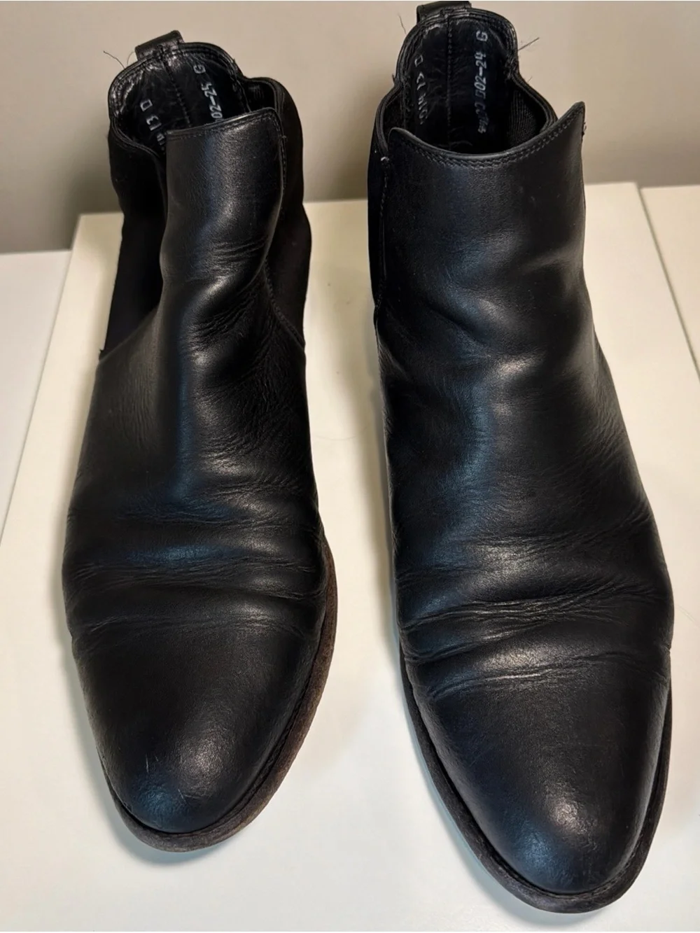 Tecovas The Chance Men’s Black Leather Chelsea Ankle Boots 13